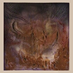Les Paysages de l'Esprit - Après la Chute - Pastel sec et huile de lin 36 x 36 - (Sous verre et cadre acier brossé)