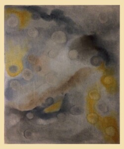 Les Paysages de l'Esprit - Cellules - Pastel sec et huile de lin 63 x 53 - (Sous verre et cadre acier brossé)